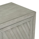 3-Door Large Storage Retro Sideboard with Adjustable Shelves and Black Handles for Kitchen, Dining Room and Living Room (Antique Gray)