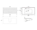 Etna 36" Striped Walnut Floating Bathroom Vanity by HouseOfZazla