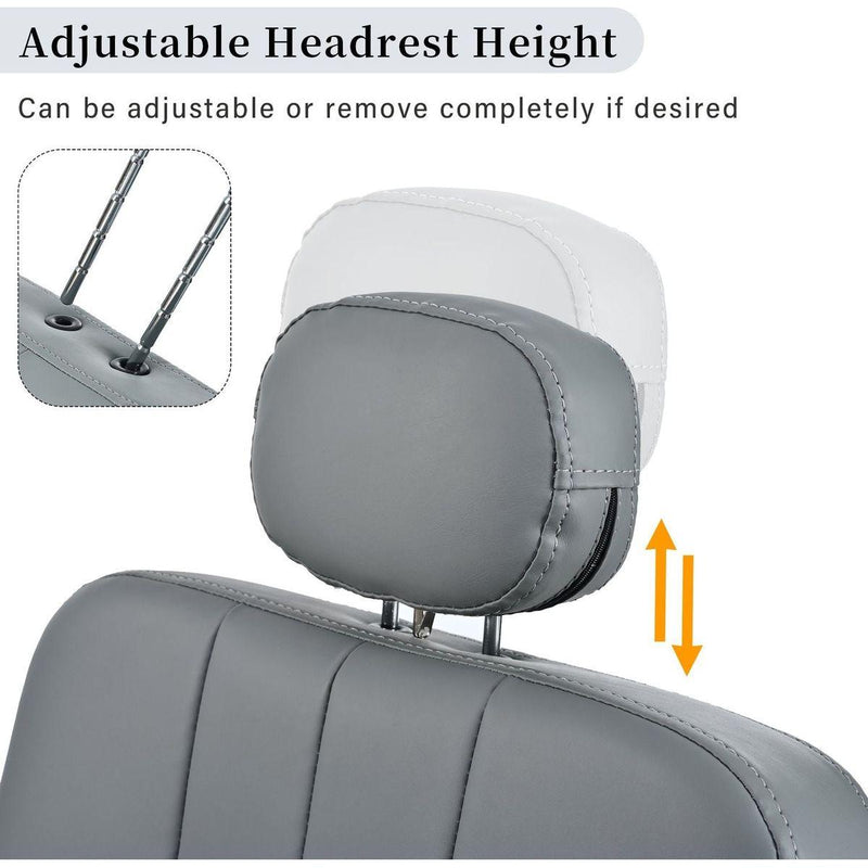 Premium Reclining barber Chair Salon Chair for Hair Stylist with Heavy Duty Hydraulic Pump, 360 Rotation, Tattoo Chair Shampoo Beauty Salon Equipment, Max Load Weight 400 Lbs, Gray