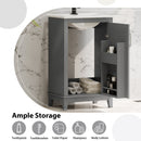 20 Inch Modern Small Bathroom Vanity Cabinet With Ceramic Basin