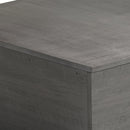 33.46" Exquisite Ladder-Shaped Coffee Table for Office, Dining Room and Living Room,Gray