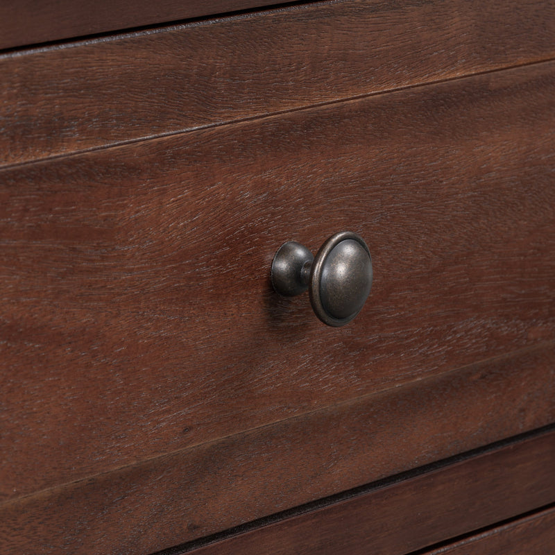 3-Drawer Nightstand Storage Wood Cabinet