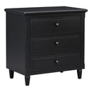 U Style 28" Painted Nightstand with 3 Drawers