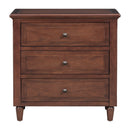 3-Drawer Nightstand Storage Wood Cabinet