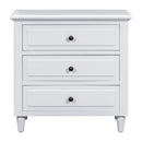 3-Drawer Nightstand Storage Wood Cabinet