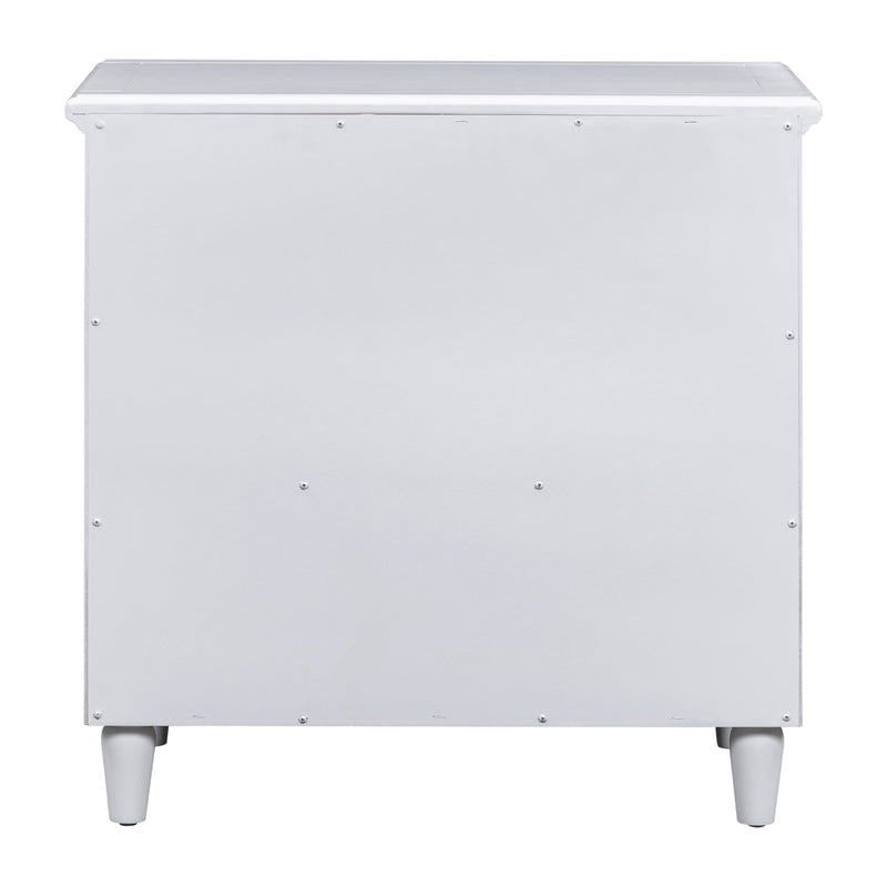 3-Drawer Nightstand Storage Wood Cabinet