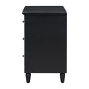 U Style 28" Painted Nightstand with 3 Drawers