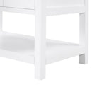 30" Bathroom Vanity with Sink Top, Bathroom Vanity Cabinet with Two Doors and One Drawer, MDF Boards, Solid Wood, One Package, White