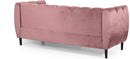 Miranda Velvet 3-Seater Sofa in Blush by HouseOfZazla