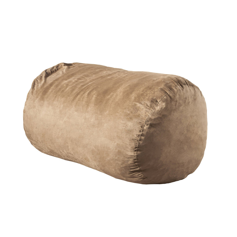 Marlin 6.5 Foot Suede Cylindrical Bean Bag, Tuscany, photo 3 of 5