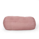 Aruba 8 Foot Microfiber Cylindrical Bean Bag Chair - Rose