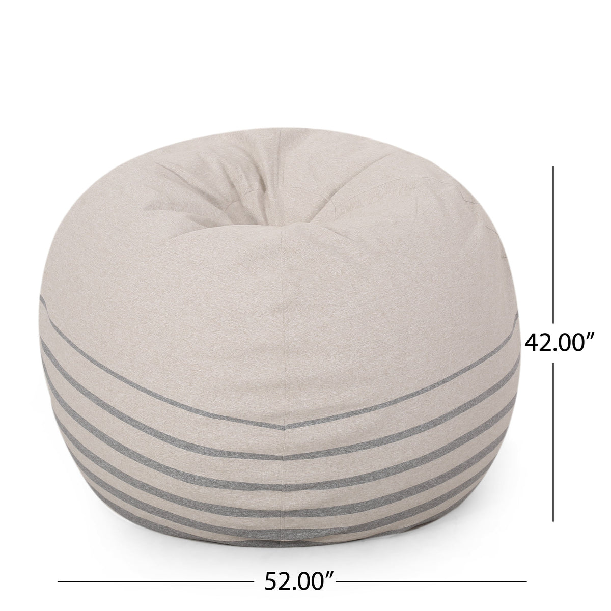 Bohemio 5 Foot Rounded Bean Bag, Striped, photo 4 of 5