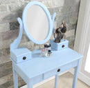 Moniys Wood Moniya Makeup Vanity Table and Stool Set
