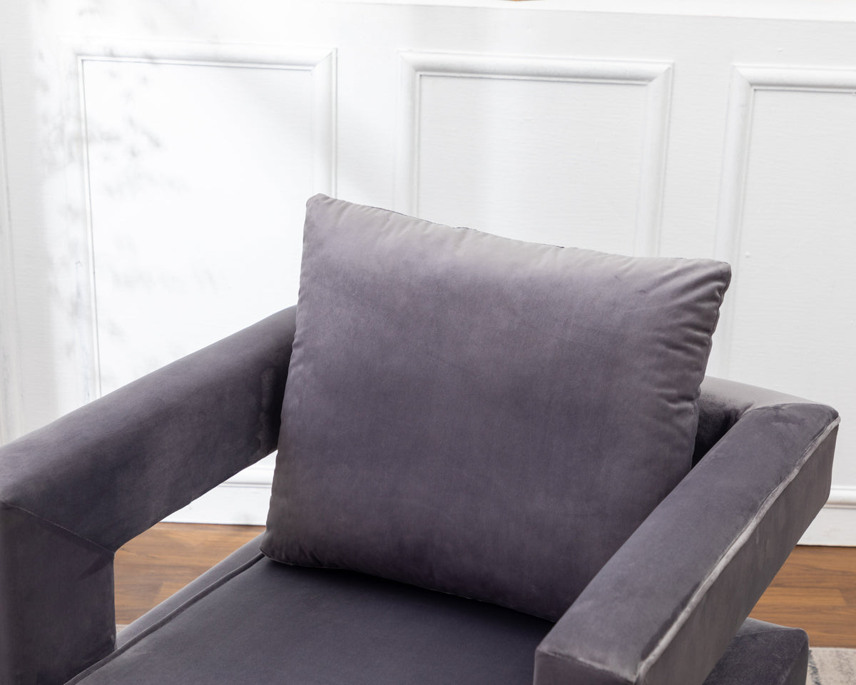 Lenola Contemporary Upholstered Accent Arm Chair, photo 10 of 10