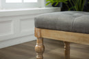 Habit Solid Wood Button Tufted Dining Bench
