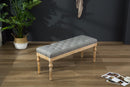 Habit Solid Wood Button Tufted Dining Bench