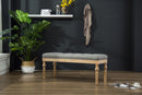 Habit Solid Wood Button Tufted Dining Bench