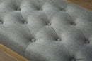 Habit Solid Wood Button Tufted Dining Bench