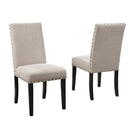 Eleanor Upholstered Dining Chairs with Nailhead Trim - Set of 2