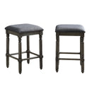 Arnhem Wood Upholstered Swivel Counter Height Stool, Set of 2