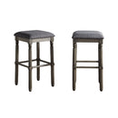 Arnhem Wood Upholstered Bar Stools, Set of 2