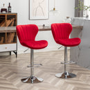 Ellston Upholstered Adjustable Swivel Barstools