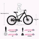 ZUKKA 20 Inch Mountain Bike for Ages 7-10