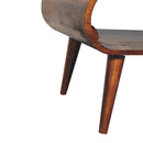 Open Chestnut Coffee Table, Nordic Legs