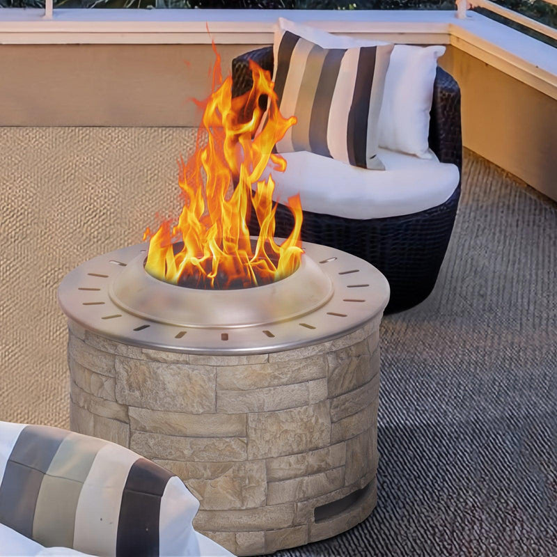 Smokeless Firepit with Wood Pellet/Twig/Wood as The Fuel for Garden & Outdoor