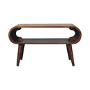 Open Chestnut Coffee Table, Nordic Legs