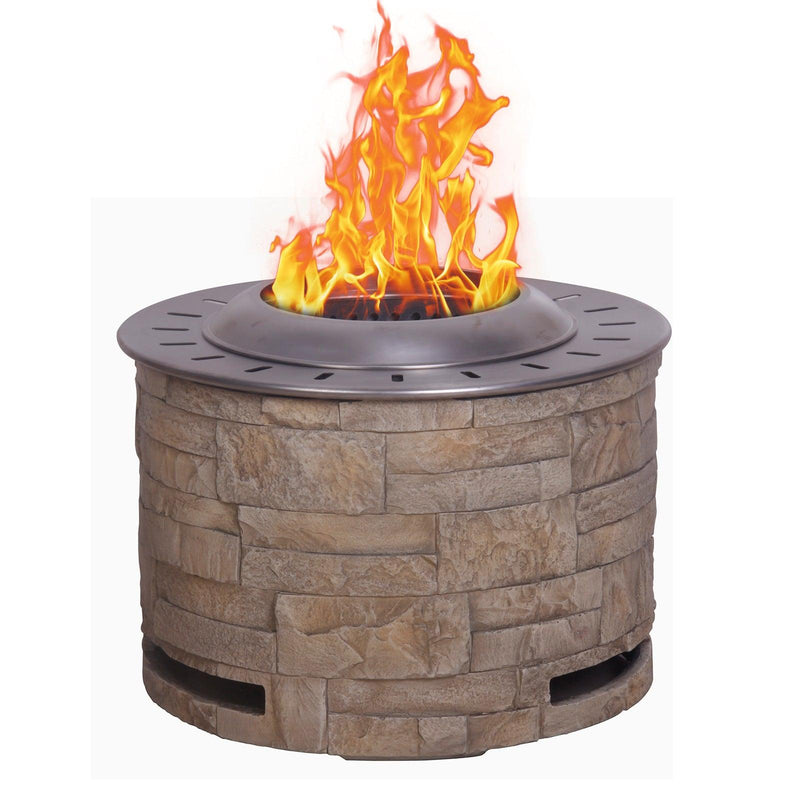 Smokeless Firepit with Wood Pellet/Twig/Wood as The Fuel for Garden & Outdoor