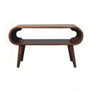 Open Chestnut Coffee Table, Nordic Legs