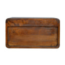 Solid Wood Curve Floating Nightstand