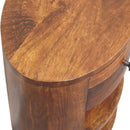 Solid Wood Cortez Nightstand - Chestnut Finish