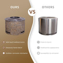 Smokeless Firepit with Wood Pellet/Twig/Wood as The Fuel for Garden & Outdoor