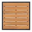 8-Piece Patio Sectional Sofa Set with Tempered Glass Coffee Table and Wooden Coffee Table for Outdoor Oasis, Garden, Patio and Poolside (Light Grey Cushion + Black Steel)