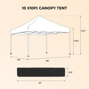 10x10ft Outdoor Pop Up Gazebo Canopy Tent