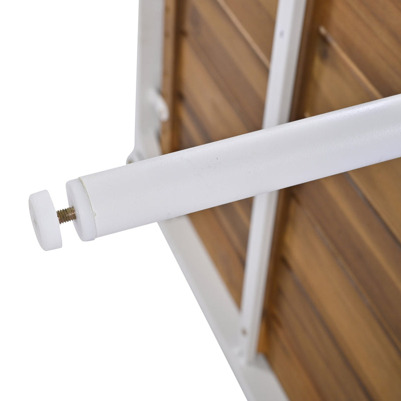 8-Piece Patio Sectional Sofa Set with Tempered Glass Coffee Table and Wooden Coffee Table for Outdoor Oasis, Garden, Patio and Poolside (Beige Cushion + White Steel)