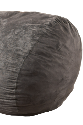 Nest 6.5 Foot Cylindrical Suede Bean Bag, photo 3 of 10