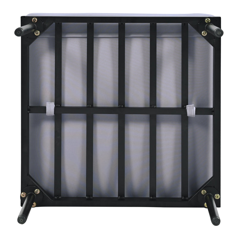 8-Piece Patio Sectional Sofa Set with Tempered Glass Coffee Table and Wooden Coffee Table for Outdoor Oasis, Garden, Patio and Poolside (Light Grey Cushion + Black Steel)