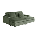 90" Square Arm Sofa with Removable Back Cushions and 2 pillows,Couch for Living Room, Office, Apartment