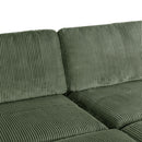 90" Square Arm Sofa with Removable Back Cushions and 2 pillows,Couch for Living Room, Office, Apartment