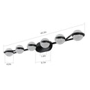 43" Black Minimalist LED Bathroom Vanity Light