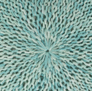 Baltazar Knitted Round Pouf - Aqua