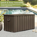 200 Gallon Outdoor Storage Deck Box - Dark Brown