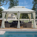 13x10 Outdoor Patio Gazebo Canopy Tent with Ventilated Double Roof
