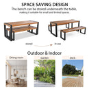 GO 3-Pieces Outdoor Dining Table With 2 Benches by HouseOfZazla
