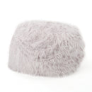 Mahin 5 Foot Rounded Faux Fur Bean Bag - Lavender