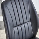 A set of 4 dining chairs, black dining chair set, PU material high backrest seats and sturdy leg chairs, suitable for restaurants, kitchens, and living rooms