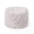 Mahin 5 Foot Rounded Faux Fur Bean Bag - Lavender